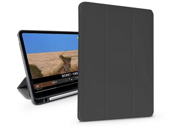 Apple iPad 10.2 (2019/2020/2021) tablet tok (Smart Case) on/off funkcióval,
Apple Pencil tartóval, mágneses töltővel - Devia Leather Case With Pencil
Slot -fekete