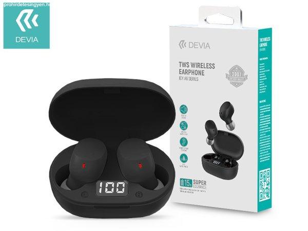 Devia TWS Bluetooth sztereó headset v5.0 + töltőtok - Devia Joy A6 Series
True Wireless Earphones with Charging Case - fekete