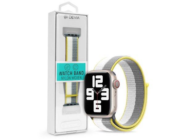 Apple Watch szövet sport szíj - Devia Nylon Woven Braided Adjustable two-tone
Watch Loop - 38/40/41 mm - lilac