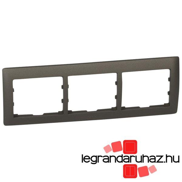 Legrand Galea Life keret hármas vízszintes, mélybronz, Legrand 771203