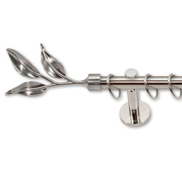 Landhouse 19mm fém karnisgarnitúra inox Olajág véggel