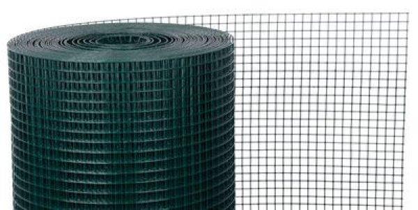 GARDEN PVC 1000/12,7x12,7/1,2 mm, zöld, RAL 6005, négyzet, kert, kennel, csom.
5 m