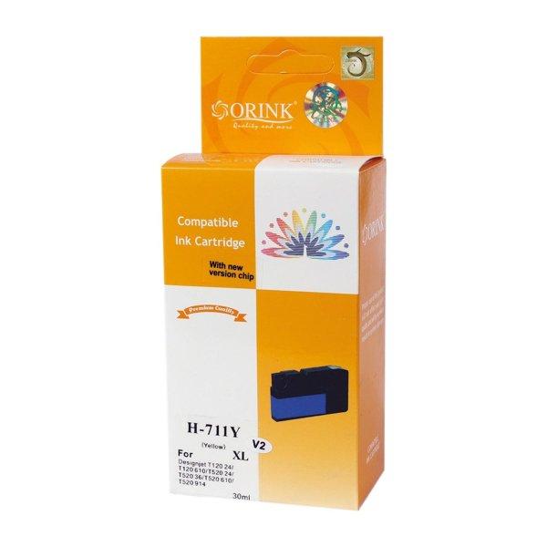 Utángyártott Hp 711XL/CZ132A tintapatron yellow ORINK