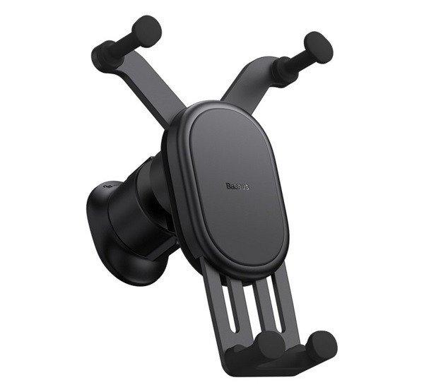 BASEUS autós tartó (szellőzőre, gravitációs, 15W, wireless, 5.4-6.7"
méret) FEKETE