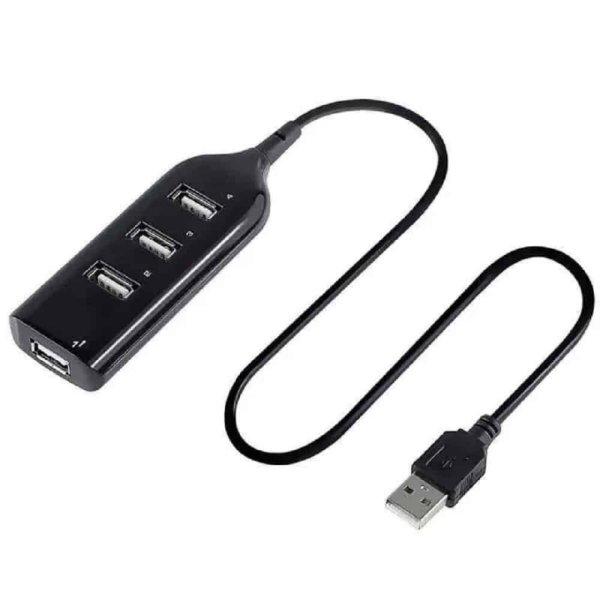 Hi-speed 4 portos USB 2.0 hub 1 méter hosszú kábellel -
praktikus, gyorstöltő USB elosztó (BBD) (BBV)