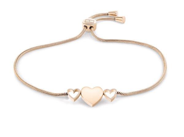 Tommy Hilfiger Modern bronz karkötő szívekkel Hanging Heart
2780714