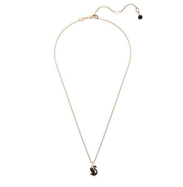 Swarovski Bájos bronz nyaklánc kristályokkal Iconic Swan 5678046