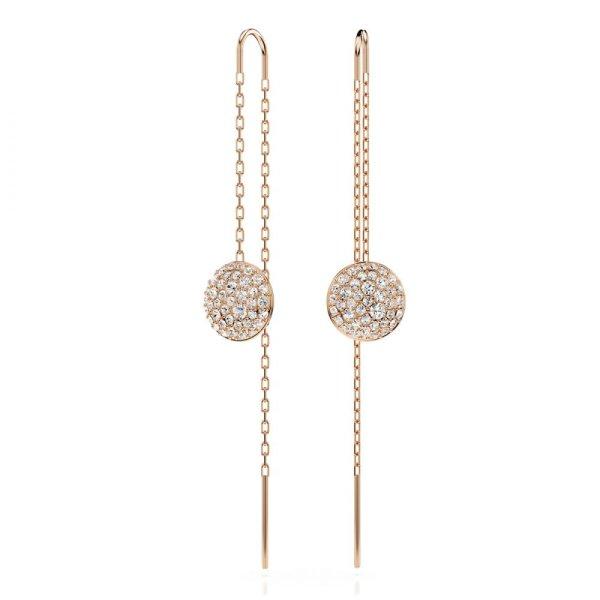 Swarovski Hosszú csillogó bronz fülbevaló Meteora 5689427