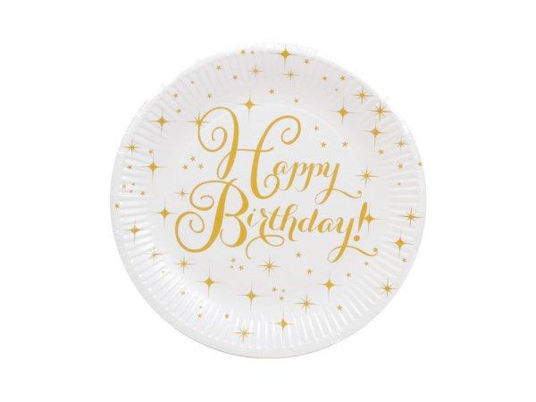 Happy Birthday 6 db-os papír tányér 23 cm