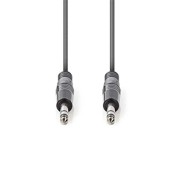 Nedis félprofi audió kábel COTH23020GY15, 2 x 6,35mm sztereó jack dugó,
hossz 1.5m, rugalmas