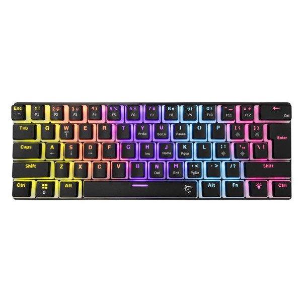 White Shark Gaming keyboard ASHIKO 2, red switch, US, black