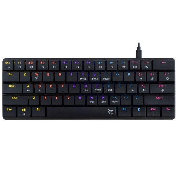 White Shark Mechanical gaming keyboard NAGAMAKI, US, red switch, black