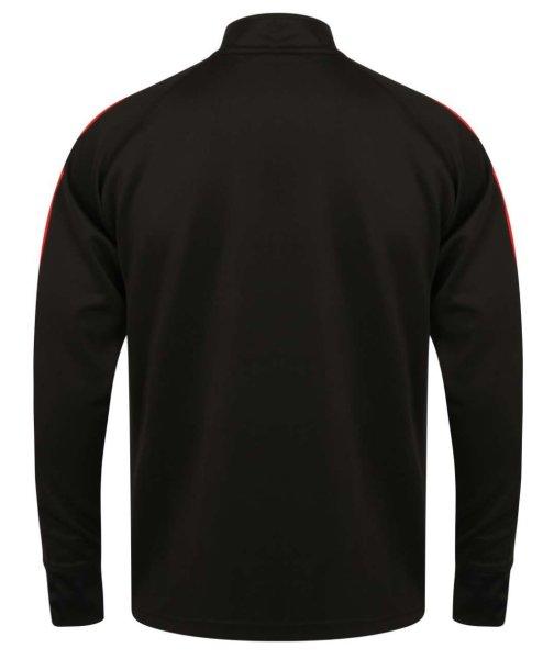 Finden + Hales FHLV871 unisex melegítő felső, Black/Red-M