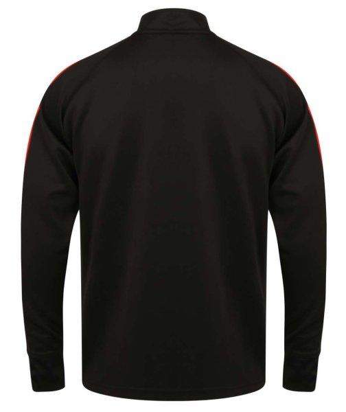 Finden + Hales FHLV871 unisex melegítő felső, Black/Red-L