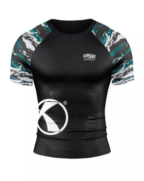 Katsudo póló Rash Guard rövid ujjú, álcázott póló