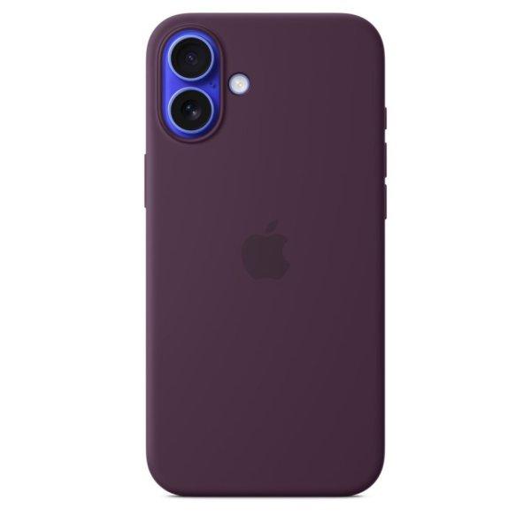 Apple iPhone 16 Plus Silicone Case with MagSafe Plum