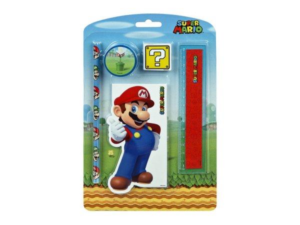 Írószer szett, 5 db, Super Mario