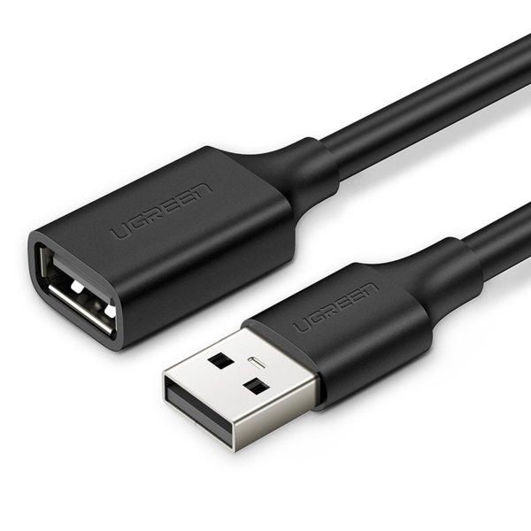 Ugreen hosszabbító USB kábel (férfi) - USB (női) 2.0 480Mbps 1.5m fekete
(US103)