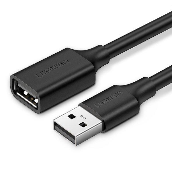 Ugreen hosszabbító USB kábel (férfi) - USB (női) 2.0 480Mbps 3m fekete
(US103)