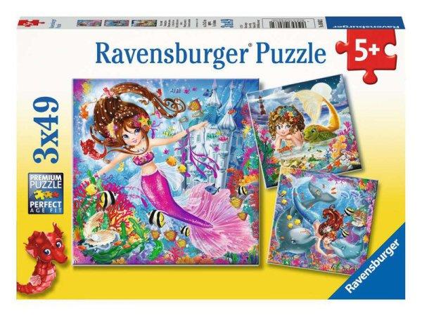 Ravensburger Puzzle 3x49 db - Csodás sellők