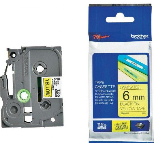 Brother TZe611 szalagkazetta (Eredeti) Ptouch