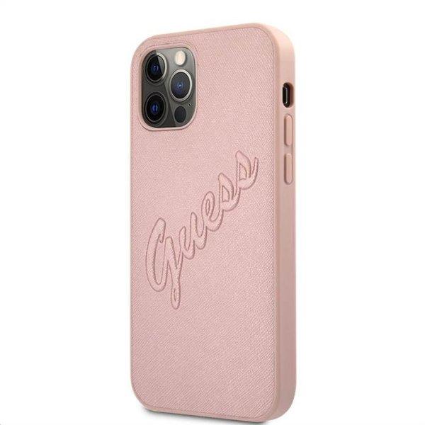 iPhone 12/12 Pro GUESS GUHCP12MRSAVSRG Hátlap - Rose Gold