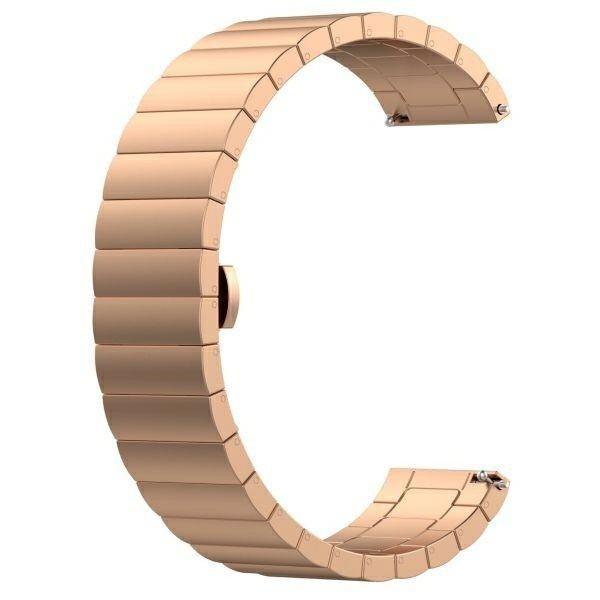 Beline rose gold okosóra fém szíj 20mm, Samsung Galaxy Watch / Watch Active /
Garmin / Huawei Watch GT2 42mm