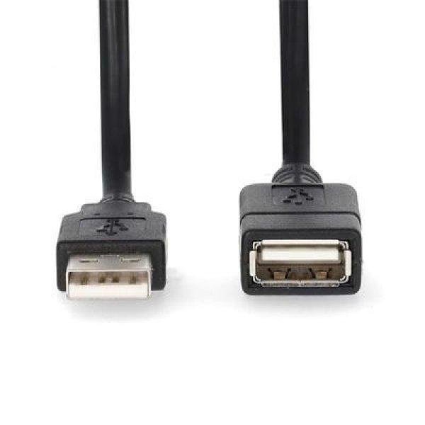 Nedis USB2.0 hosszabító kábel, hossz 1m, CCGL60010BK10