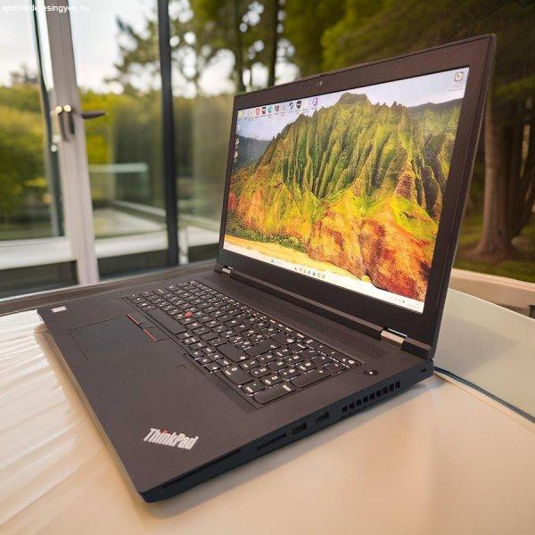 Csúcskategóriás Lenovo ThinkPad P17 XEON W-10885M/32DDR4/512NVME SSD/NVIDIA
RTX 5000 16GB/FHD/17