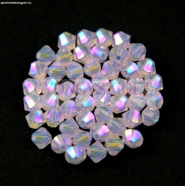 Swarovski bicone 4mm - Rose Water Opal Shimmer 2x