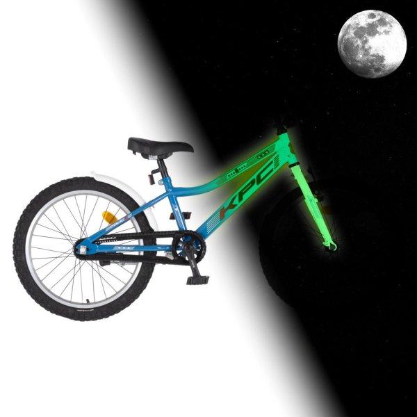 KPC FluoBike Police szirénás VILÁGÍTÓS 20 kék fluoreszkáló gyermek
kerékpár