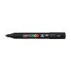Dekormarker, Uni Posca PC-5M, 1,8-2,5 mm, kpos hegy, fekete