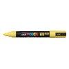 Dekormarker, Uni Posca PC-5M, 1,8-2,5 mm, kpos hegy, srga
