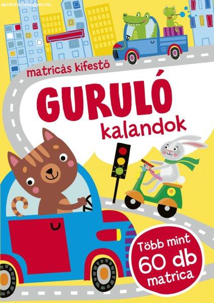 Guruló kalandok - matricás kifestő