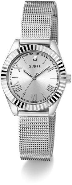 Guess Ladies Silver Tone Analog Watch gyémánttal GW0842L1