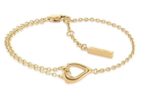 Calvin Klein Elegáns aranyozott karkötő Sculptured Drops
35000077