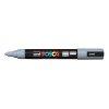 Dekormarker, Uni Posca PC-5M, 1,8-2,5 mm, kpos hegy, szrke