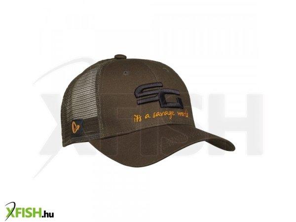 Savage Gear Sg4 Cap Olive Green Baseball Horgász Sapka