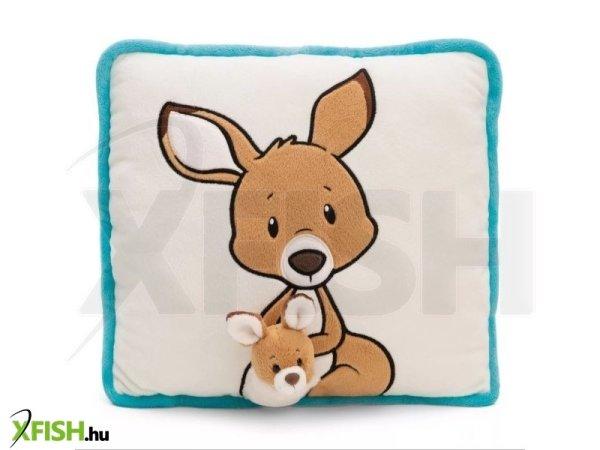 NICI: Kenguru kölykével párna - 30 x 30 cm, szögletes