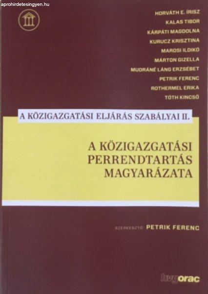 A közigazgatási perrendtartás magyarázata -