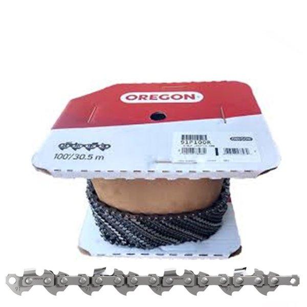 Oregon® Chamfer Chisel™ láncfűrész lánctekercs - 3/8" - 1.3 mm -
1640 szem - 91P100R - eredeti minőségi alkatrész* 