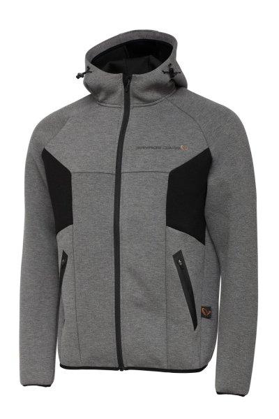 Savage Gear Tec-Foam ZIP Hoodie Dark Grey Melange kabát SMALL (SVS76585)