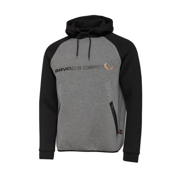 Savage Gear Tec-Foam ZIP Hoodie Dark Grey kabát LARGE (SVS76695)