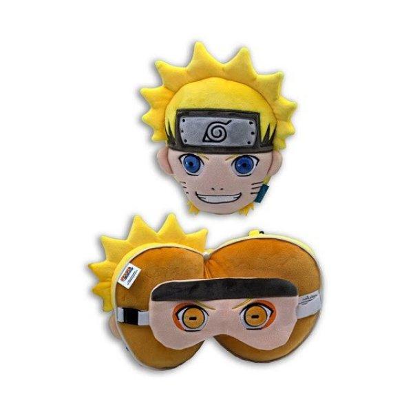 Összecsukható Naruto utazó nyakpárna szemtakaróval