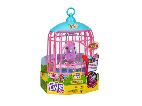 Little Live Pets papagáj - Polly Pearl kalitkában