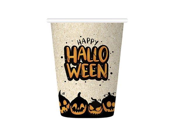 Halloween mintás natúr pohár 6 db/cs 210 ml