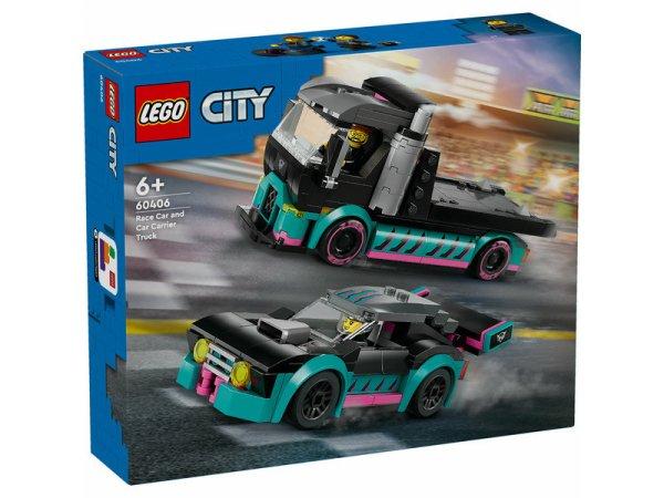 LEGO City Great Vehicles 60406 Versenyautó és autószállító teherautó