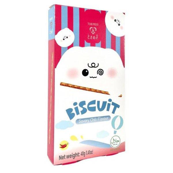 Tokimeki Biscuit Savory Chili ízű csípős ropi 40g
