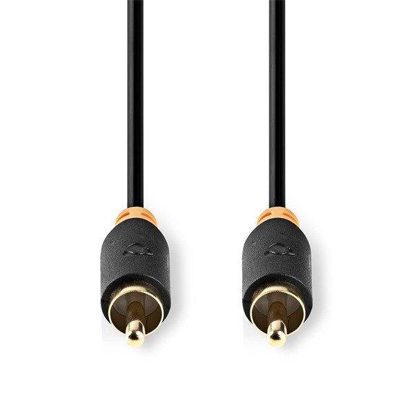 Nedis digitális koax kábel, 2 x aranyozott RCA, hossz 2m, CABW24170AT20