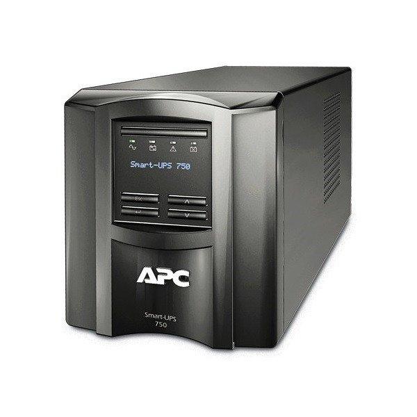 APC szünetmentes, Smart-UPS SMT750IC (6 IEC13) 750VA (500 W) LCD 230V,
LINE-INTERAKTÍV torony - USB interfész